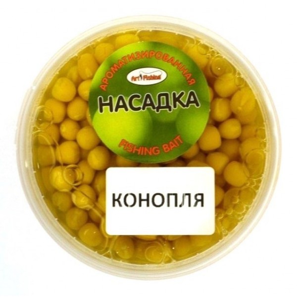 Горох наживка, Art Fishing, банку, 250мл, смак Коноплі